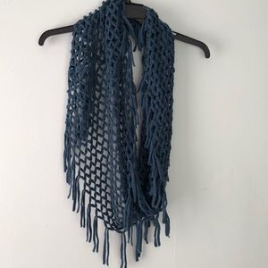 🛍 2/$15 🛍 Slate Blue Afghan Scarf
